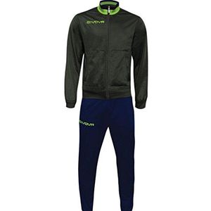 Givova TR032, uniseks, Verde Militare-Giallo Fluo, XS