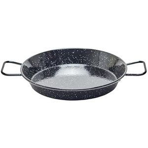 La Ideal Paella Pan, geëmailleerd staal, zwart, 20 cm