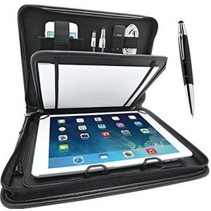Wedo 587590101 Elegance Organizer (voor tablet PC 24,6 cm (9,7 inch) tot 26,7 cm (10,5 inch), incl. Touch Pen, met universele houder) zwart