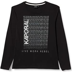 Kaporal Jongens-T-shirt, model Modal-Color, maat 16 jaar, zwart