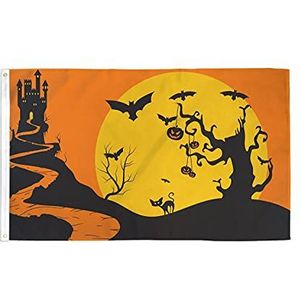 AZ FLAG Vlag Happy Halloween Terror Night 90 x 60 cm – Vlag Halloween Party 60 x 90 cm – vlaggen