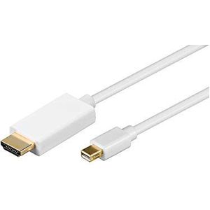 Goobay 52861 Mini DisplayPort/HDMI adapterkabel 1.2, verguld, Mini DisplayPort-stekker > HDMI-stekker (type A)