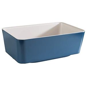 APS GN 1/4 Bowl ""Happy Buffet"", Kom, buffetkom, melamine kom, wit/geel, 26,5 x 16,2 cm, hoogte 9 cm, voor 2,5 liter inhoud