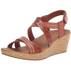 Skechers Beverlee-Delicate Glow Wedge Sandaal voor dames, Bagage, 38 EU