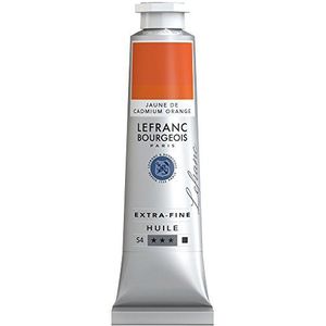 Lefranc Bourgeois 405051 Extra fijne Lefranc olieverf met hoogwaardige kunstenaarspigmenten, lichtecht, verouderingsbestendig - 40ml Tube, Cadmium Yellow Orange