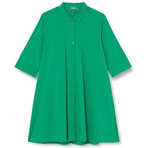 Samoon Dames 280022-21075 jurk, Really Green, 48, echt groen, 48