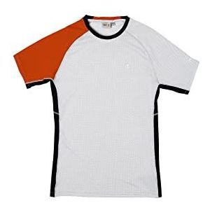Slam T-shirt C141, wit/rood, S voor heren