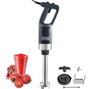 VEVOR Blender Elektrische staafmixer 750 W, krachtige pureerstaaf instelbare snelheden, roestvrij staal multifunctionele staafmixer 660 mm afneembare roerstaaf, incl. wandhaak & reservemkop