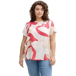 TOM TAILOR Plussize T-shirt voor dames, 10315 - Whisper White, 48 NL