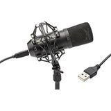 TIE Studio Condenser Mic SW USB-studiomicrofoon met kabel incl. spin, incl. kabel, 19-90012