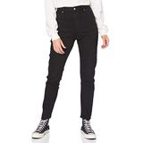 Dr. Denim Nora Jeans voor dames, elastisch, zwart, gewassen., 26W / 30L