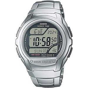 Casio Heren digitaal quartz horloge met roestvrijstalen band WV-58RD-1AEF, Zilver, WV-58RD-1AEF-AMZUK