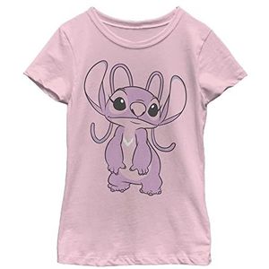 Disney Big Angel T-shirt voor meisjes, lichtroze, S