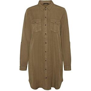 VERO MODA Vmsilla Ls Short Dress Mix Ga Color Jurk