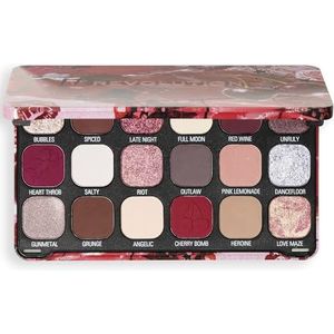 Revolution Beauty, Forever Flawless Oogschaduw Palet, 18 Gepigmenteerde Matte & Glanzende Kleuren, Vegan & Dierproefvrij, Cherry Rebel
