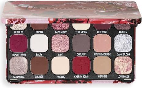 Oogschaduw Palet - 18 Tint - Koele Glinstertinten - Matte Finish