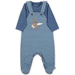 Sterntaler Unisex baby romperset Jersey Emmilius, medium blauw, 56