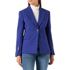 Pinko EVELO Crepe Stretch Blazer Damesjas, F47_Spettro blauw, 30