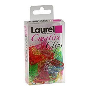 Laurel plastic lips van polystyreen, 25 mm, kristalkleuren gesorteerd