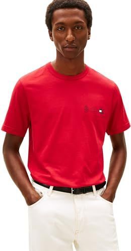 TOMMY HILFIGER Shirt  navy / rood / wit