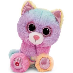 Knuffeldier GLUBSCHIS Kat Miss Mellie 15 cm kleurrijk - Zacht speelgoed gemaakt van pluche, schattig pluchen knuffeldier om mee te knuffelen en te spelen, voor kinderen en volwassenen