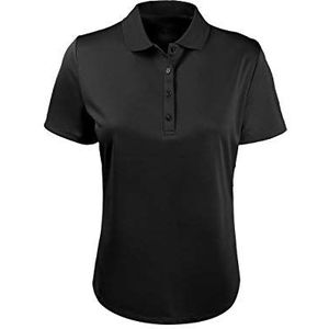 Callaway Women's Solid Short Sleeve Golf Polo Shirt With Swing Tech And Opti-Dri Technology, Stretch, Recycled Fabric (Sizes Xs-Xxl), Caviar, X-Large