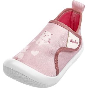 Playshoes Jongens Unisex kinderen vrijetijdsschoen sneaker, roze kat, 21 EU, Roze kat, 21 EU