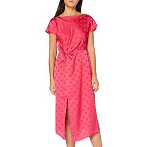 Dorothy Perkins vrouwen Hot Pink Jaquard gemanipuleerde taille Midi jurk Casual