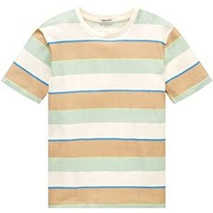 TOM TAILOR Jongens T-shirt 1034992, 31410 - Multicolor Mint Block Stripe, 164