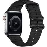 HiClothbo Compatibel met Apple Watch armband 42/44/45 mm, voor dames en heren, ademende siliconen reservearmband, accessoires voor iWatch Ultra SE serie 8/7/6/5/4/3/2/1, zwart, zwart, 42/44/45mm