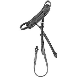 Ortega OSMDLX-BK Deluxe Mandolines lederen riem zwart extra dikke schouderbekleding, 1,5 cm breed max. 170 cm lang.