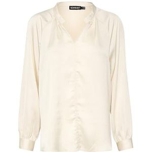 Soaked In Luxury Slioana Blouse Ls Regular Fit Lange Mouwen Dames Shirt, Whisper Wit, XL