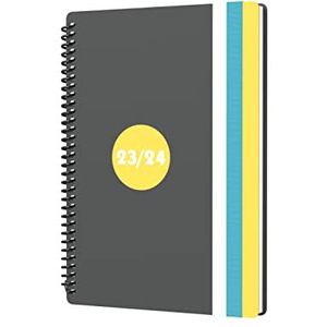 Collins Debden Delta Academic 2023-24 A5 Week To View Mid Year Diary Planner School, College of University Term Journal - Augustus 2023 tot augustus 2024 - Geel - FP53M.45-2324