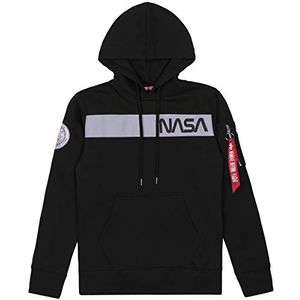 ALPHA INDUSTRIES NASA RS Hoody Sweatshirt, zwart, 5 XL, uniseks volwassenen, blue, 5XL