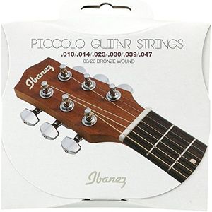 IBANEZ Snarenset voor 6 String Piccolo Extra Light (650 mm lengte, voor EWP) - .010/.014/.023/.030/.039/.047 Coated 80/20 (IPCS6C)