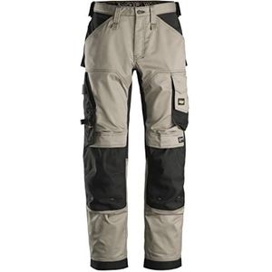 Snickers Workwear Heren Allroundwork Stretch Loose Fit Werkbroek, Kaki/Zwart, 36W x 30L