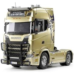 TAMIYA 56379 1:14 RC Scania 770 S 4x2 - bouwpakket, RC truck, op afstand bestuurbare vrachtwagen, truck, constructiespeelgoed, modelbouw, handwerk, onbeschilderd