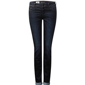Street One Dames Style Jane Slim Jeans, Dark Blue Rinsed Optic, 26W / 30L