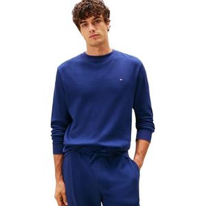 Tommy Hilfiger Heren LS WAFFLE TOP UM0UM03620 L/S Sweatshirt, Blauw, XS, Blauw (Preppy Navy), XS