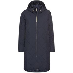 camel active Waterafstotende damesparka met een tweeweg-ritssluiting, donkerblauw, 44