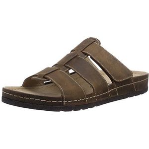 Rohde riesa-h heren slippers, Bruin Mocca 72, 44 EU Breed