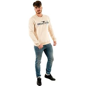 Project X Paris Sweat Homme 2220136 Trainingsshirt, beige, XL, voor heren, Beige, XL
