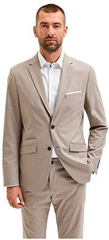 Blazer - Slim Fit - Kerkrektsel - 49% Polyester Gerecycled, 48% Viscose, 3% Elastaan