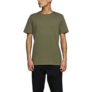 JACK & JONES heren T-Shirt Jjeorganic Basic Tee Ss O-hals Noos, Olijf nacht/detail: slank, XS