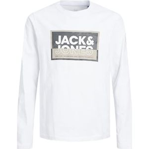 JACK & JONES Shirt met lange mouwen, wit, 98