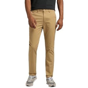 WHITELISTED Heren Slim Chino Broek, Clay, W26 / L32