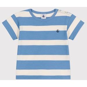 Petit Bateau T-shirt met korte mouwen voor jongens, Alaska/Lawine, 12 Maanden