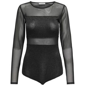 Only - Esther Glitter - Bodysuit - Lange Mouwen