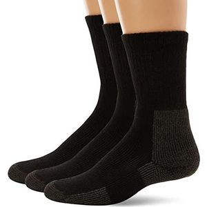 thorlos unisex adult Kx Max Cushion Crew Hiking Socks, Black (3 Pair Pack), Medium US
