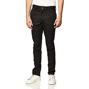 Dickies Slim WP810 skinny broek voor heren, Zwart (zwart), 32W x 30L